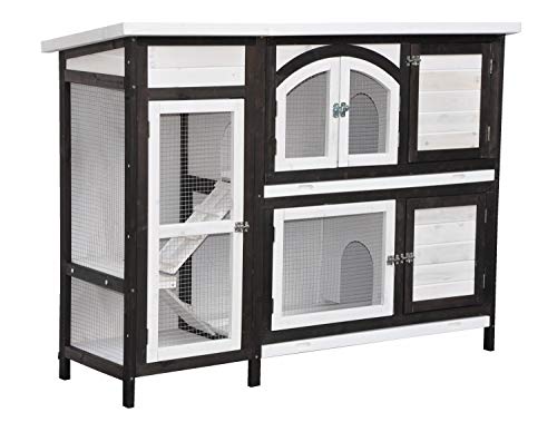 Clapier à lapin spacieux