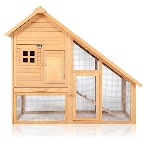 zoomundo Clapier Cage à Lapin avec Toit incliné et enclos extérieur Animaux de Compagnie Cobaye Mouse Enclos Jardin en Bois