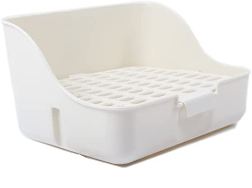 Mkouo Pot carré Boîte de litière d'angle Parure de lit Pet Poêle pour petit animal/Lapin/cochon/Galesaur/furet (couleur aléatoire) ¡