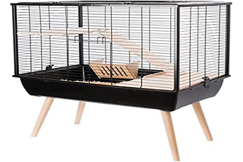 Zolux Cage Neo Muki Grand Rongeur L 77.5 X P 47.5 X H 87.5 Cm Noire