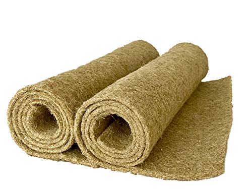 pemmiproducts Tapis pour rongeurs en Chanvre, 100 x 40 cm, épaisseur 5mm, Lot de 2 (EUR 7,95/pièce). Tapis en Tant Que pour Les Lapins, cochons d'Inde, Hamsters, dègues, Rats et d'autres rongeurs.